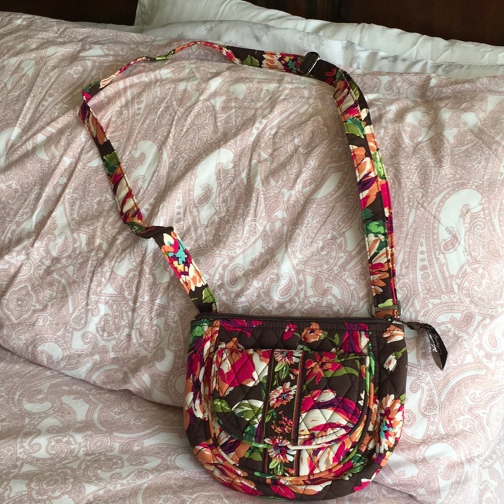 Vera Bradley mini crossbody bag in English rose